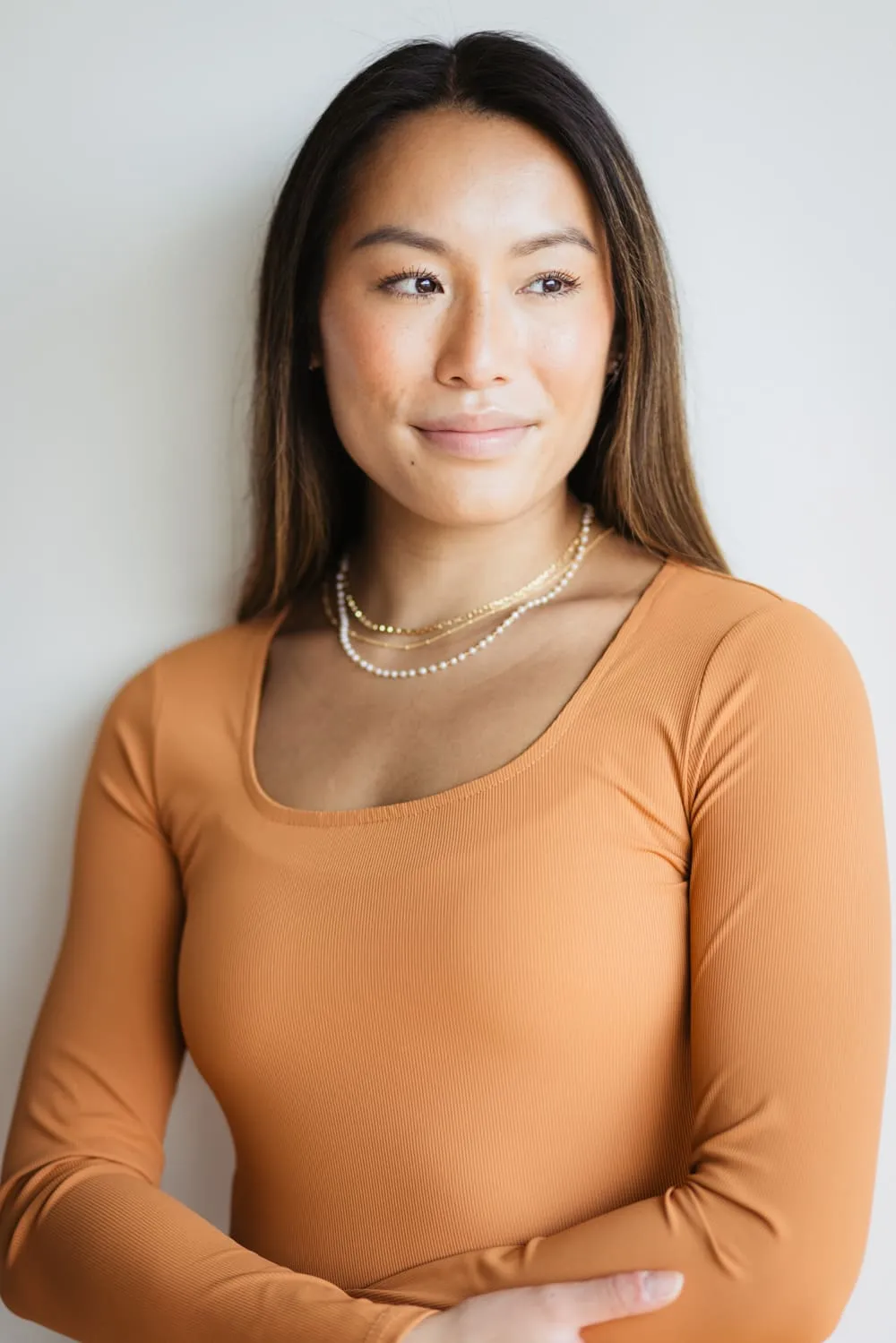 Triple Pearl Necklace in Gold | N7943G sold by Glik’s product image thumbnail 2