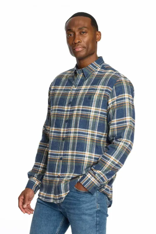 Weatherproof Vintage Brushed Flannel Shirt for Men in Parisian Night | F2485572GK-PARISIANNIGHT sold by Glik’s