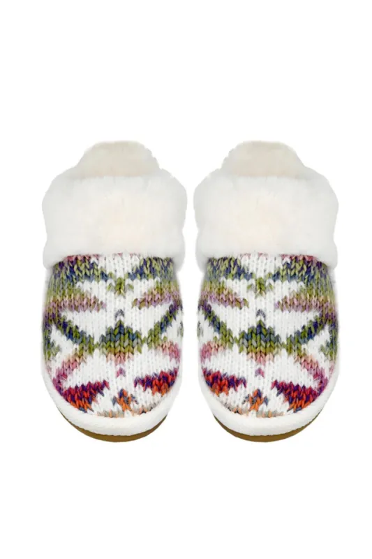 C.C. Ombre Knitted Slippers for Women in Rose Mix | SPE2093-ROSEMIX sold by Glik’s
