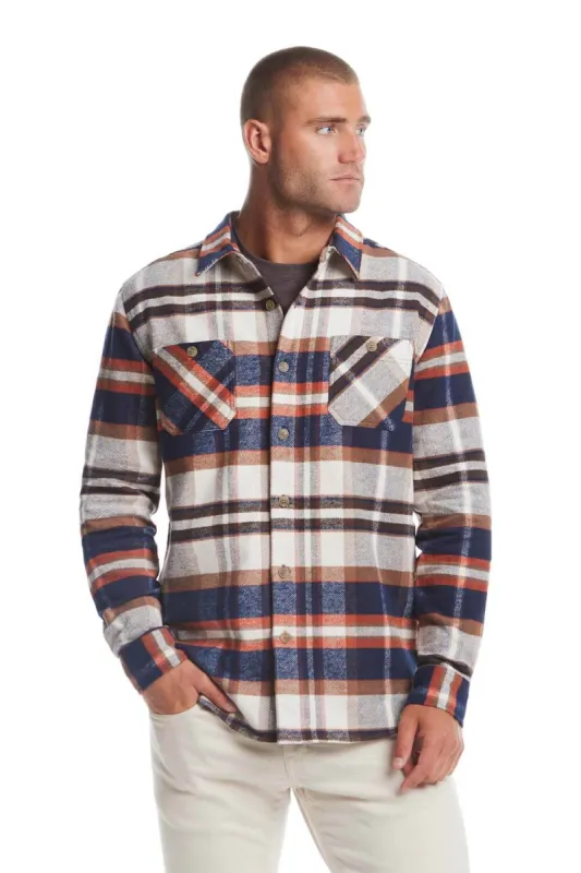 Weatherproof Vintage Brushed Lumber Jack Shirt Jacket for Men in Natural | F2488133GK-NATURAL sold by Glik’s