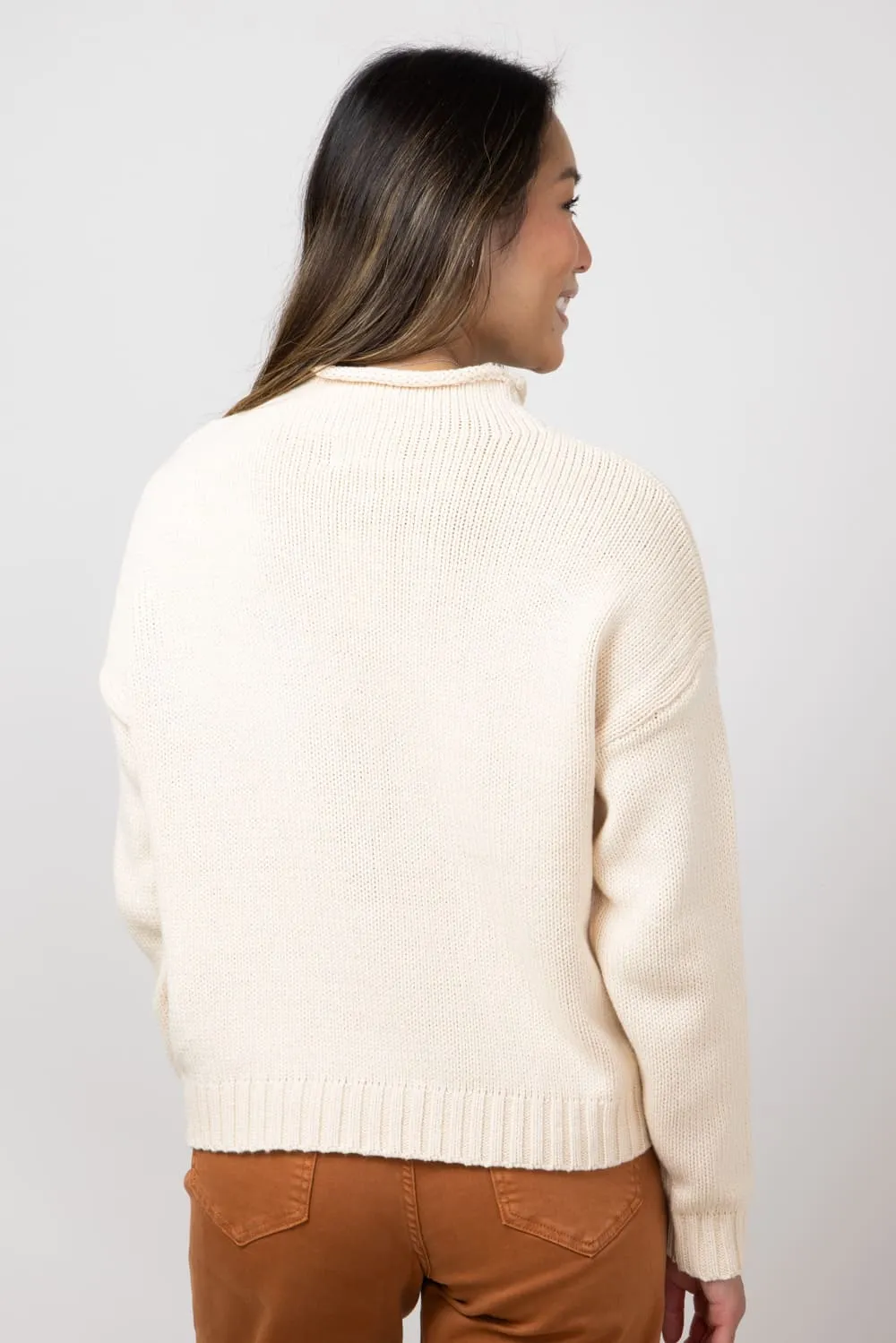 Mock Neck Sweater for Women in Natural | 64284-NATURAL sold by Glik’s product image thumbnail 2
