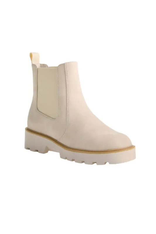 Dirty Laundry Rev Suede Lug Booties for Women in Cream | REV-CREAM made by Dirty Laundry