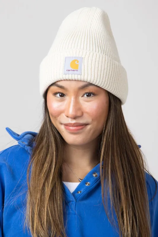 Carhartt Rib Knit Beanie in Oat Milk | 105560-A16 sold by Glik’s
