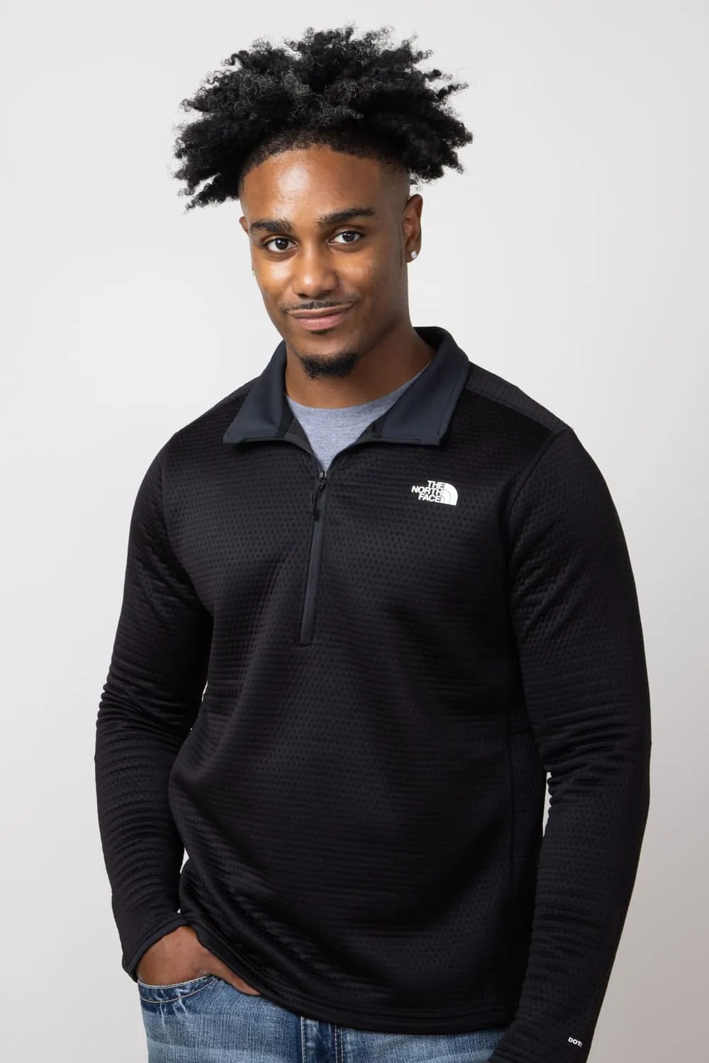 The North Face DotKnit Thermal 1/4 Zip for Men in Black | NF0A88U6-JK3-BLK sold by Glik’s product image thumbnail 4