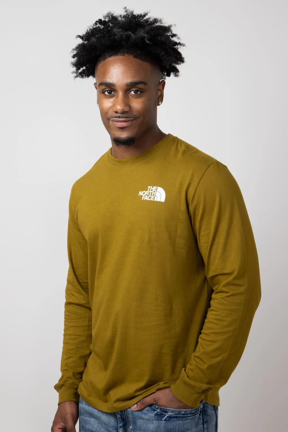 The North Face Box NSE Long Sleeve T-Shirt for Men in Moss Green | NF0A811N-1OB-GRN sold by Glik’s product image thumbnail 3
