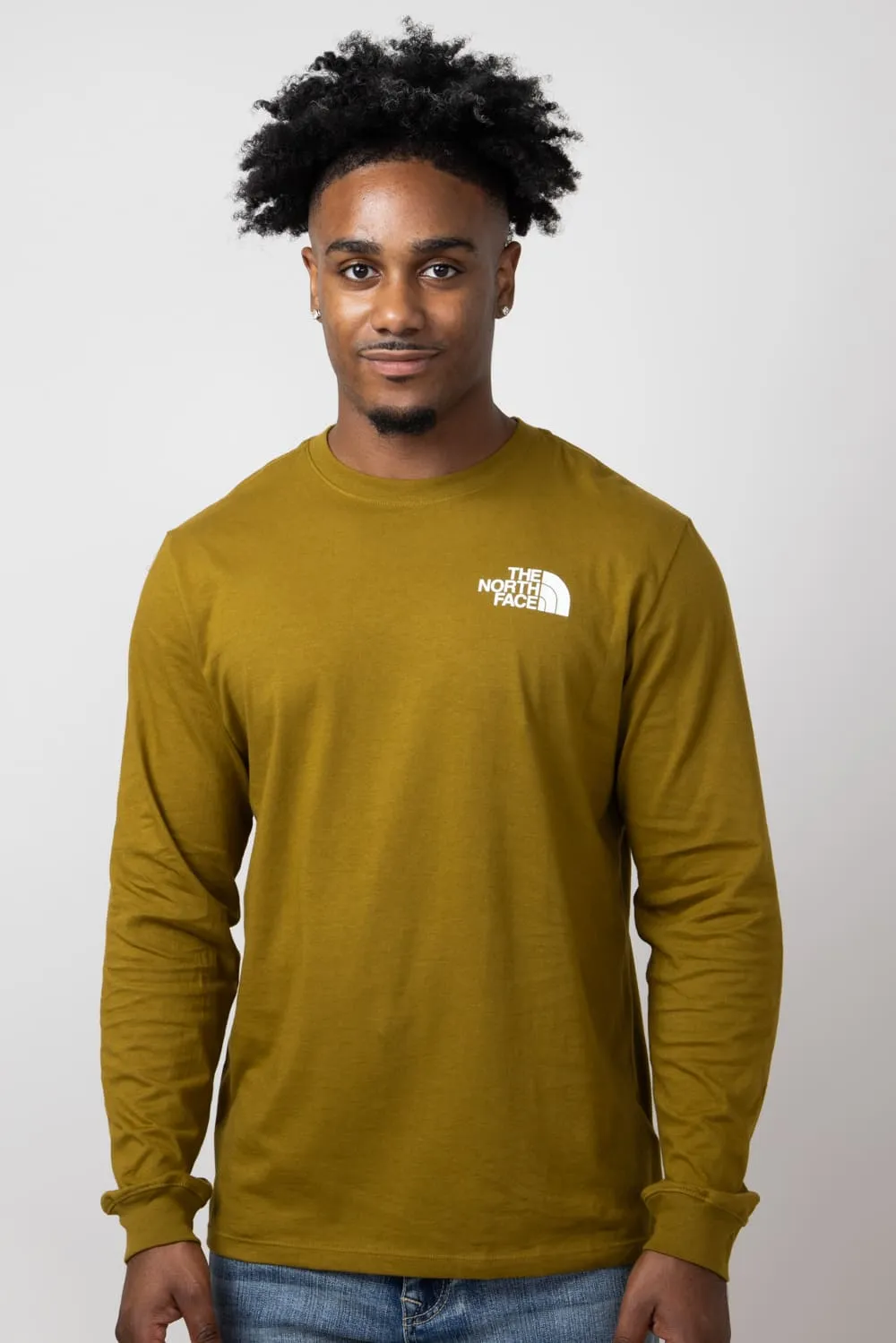 The North Face Box NSE Long Sleeve T-Shirt for Men in Moss Green | NF0A811N-1OB-GRN sold by Glik’s product image thumbnail 2