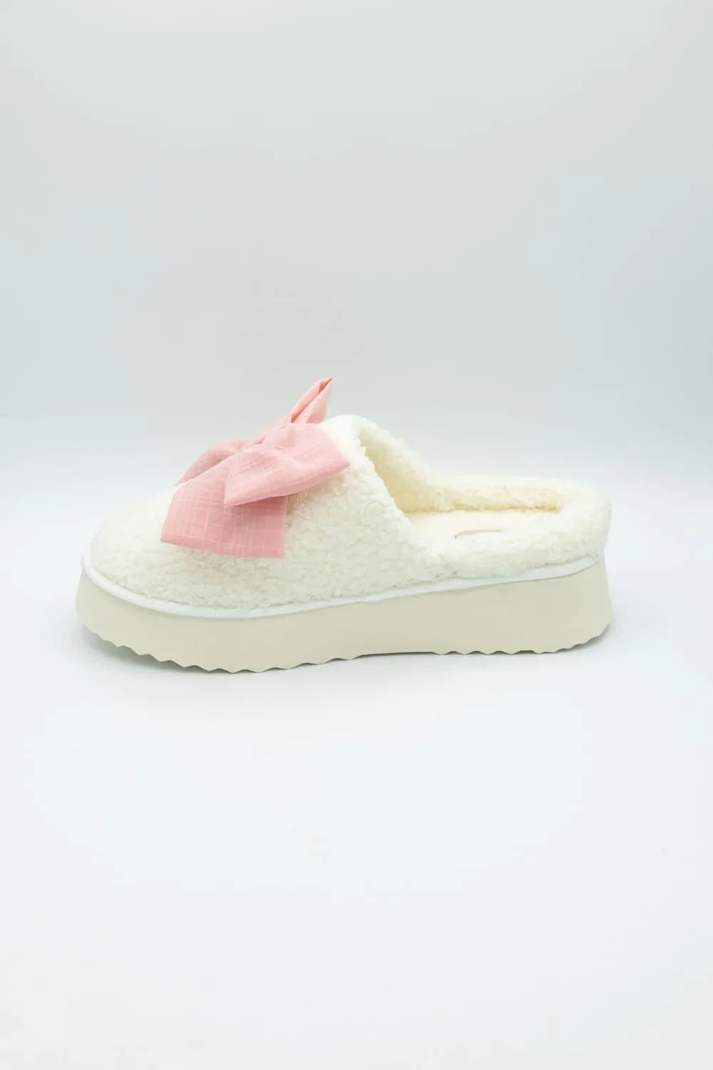 MIA Platform Bow Slippers for Women in Blush | GS1501607-BLUSH sold by Glik’s product image thumbnail 5