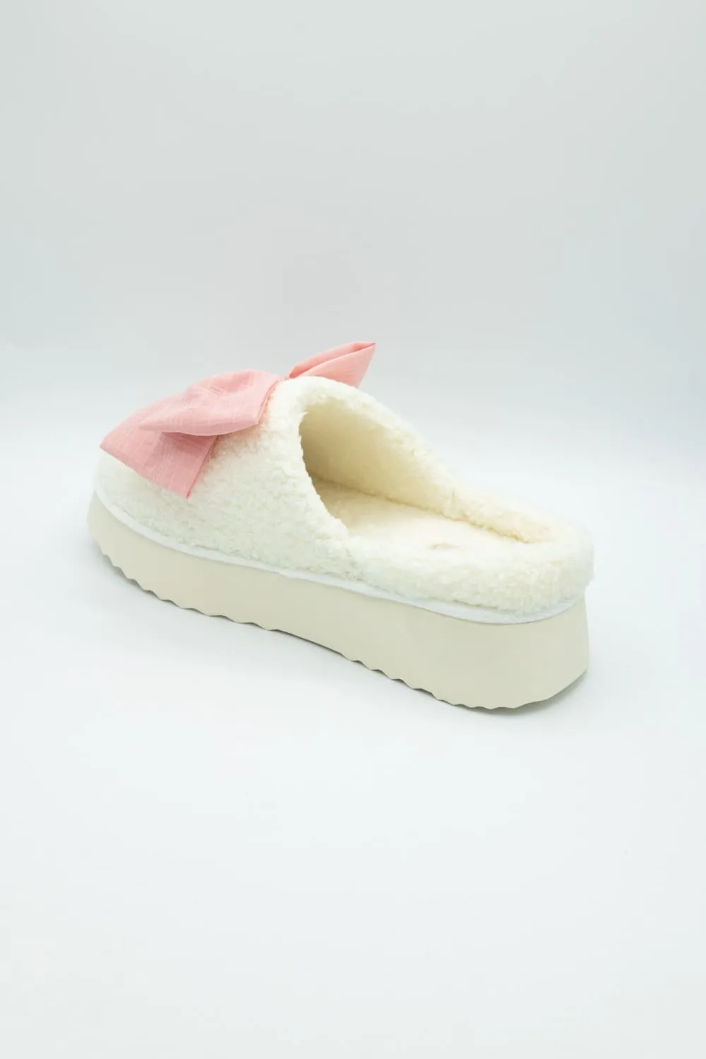 MIA Platform Bow Slippers for Women in Blush | GS1501607-BLUSH sold by Glik’s product image thumbnail 4