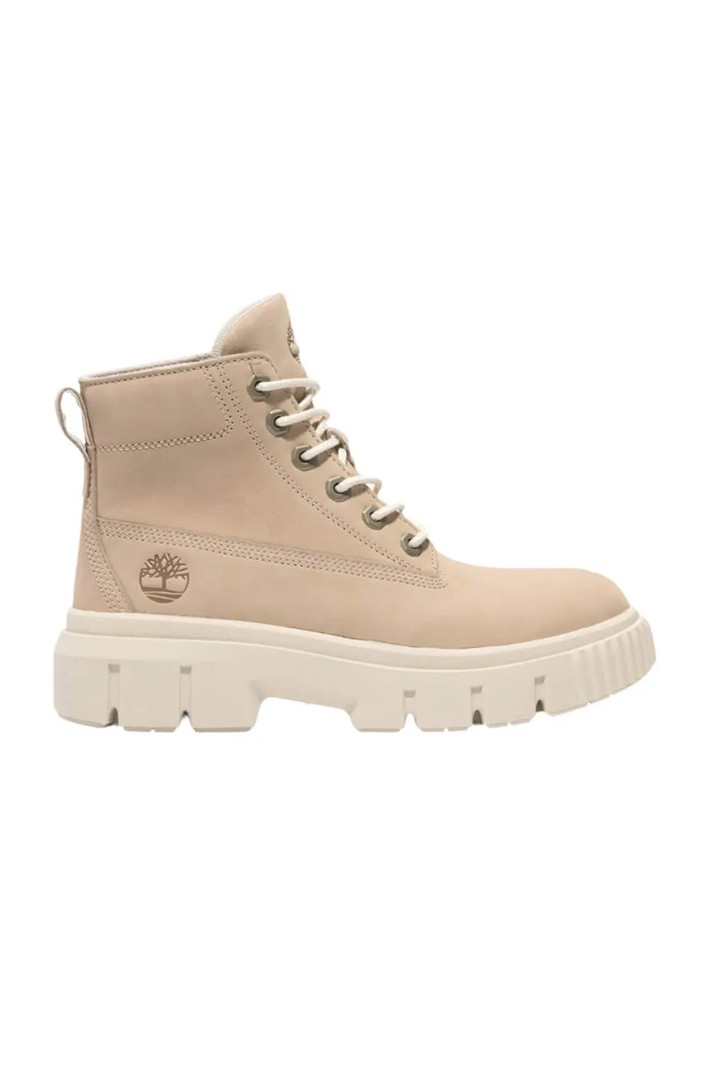 Timberland Greyfield Mid Lace Booties for Women in Lite Beige | TB0A2FT6EN7 sold by Glik’s