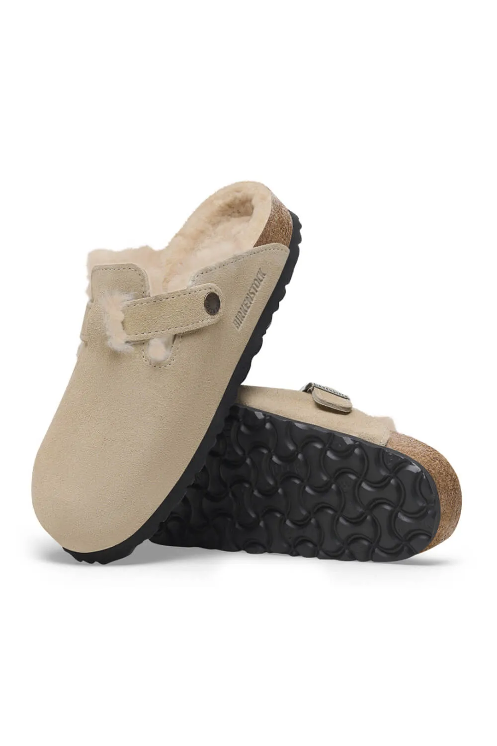 Birkenstock Boston Shearling Clogs for Women in Taupe | 1028299 sold by Glik’s product image thumbnail 3