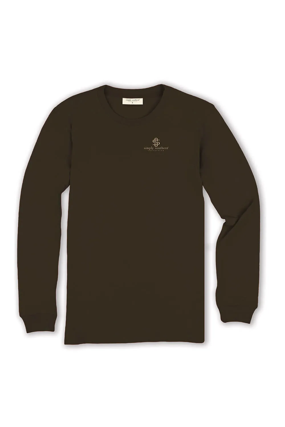 Simply Southern Long Sleeve Lead T-Shirt for Women in Umber Brown | LS-LEAD-UMBER sold by Glik’s product image thumbnail 3