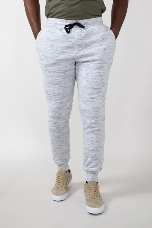 Sherpa Lined Joggers for Men in White | MTP03967F4-WHITE sold by Glik’s