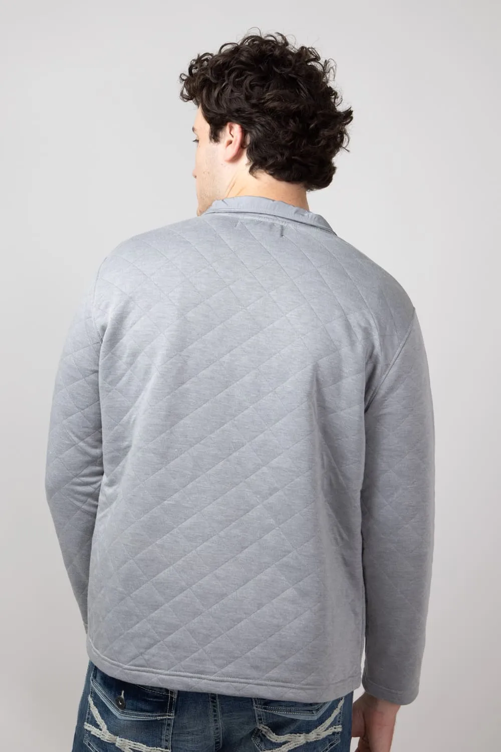 Simply Southern Quilted Pullover for Men in Ash | PP-0224-MN-PULL-QLTD-ASH sold by Glik’s product image thumbnail 2