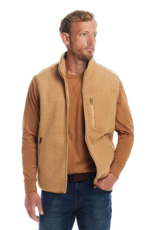 Weatherproof Vintage Teddy Sherpa Vest for Men in Whey | F2431499GK-WHEY sold by Glik’s
