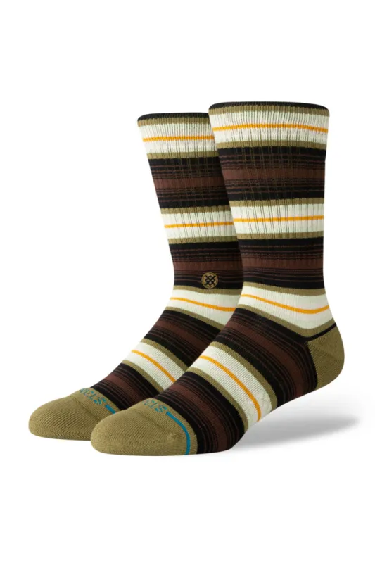 Stance Hassagore Crew Socks for Men in Chive | A556C24HAS-CHIVE sold by Glik’s