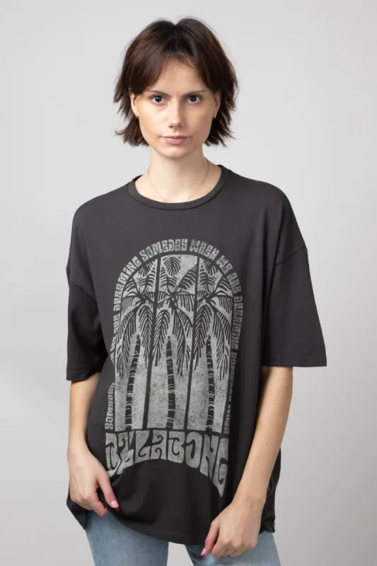 Billabong We Are Dreaming Oversized Graphic T-Shirt for Women in Off Black  | ABJZT01627-OFB sold by Glik’s