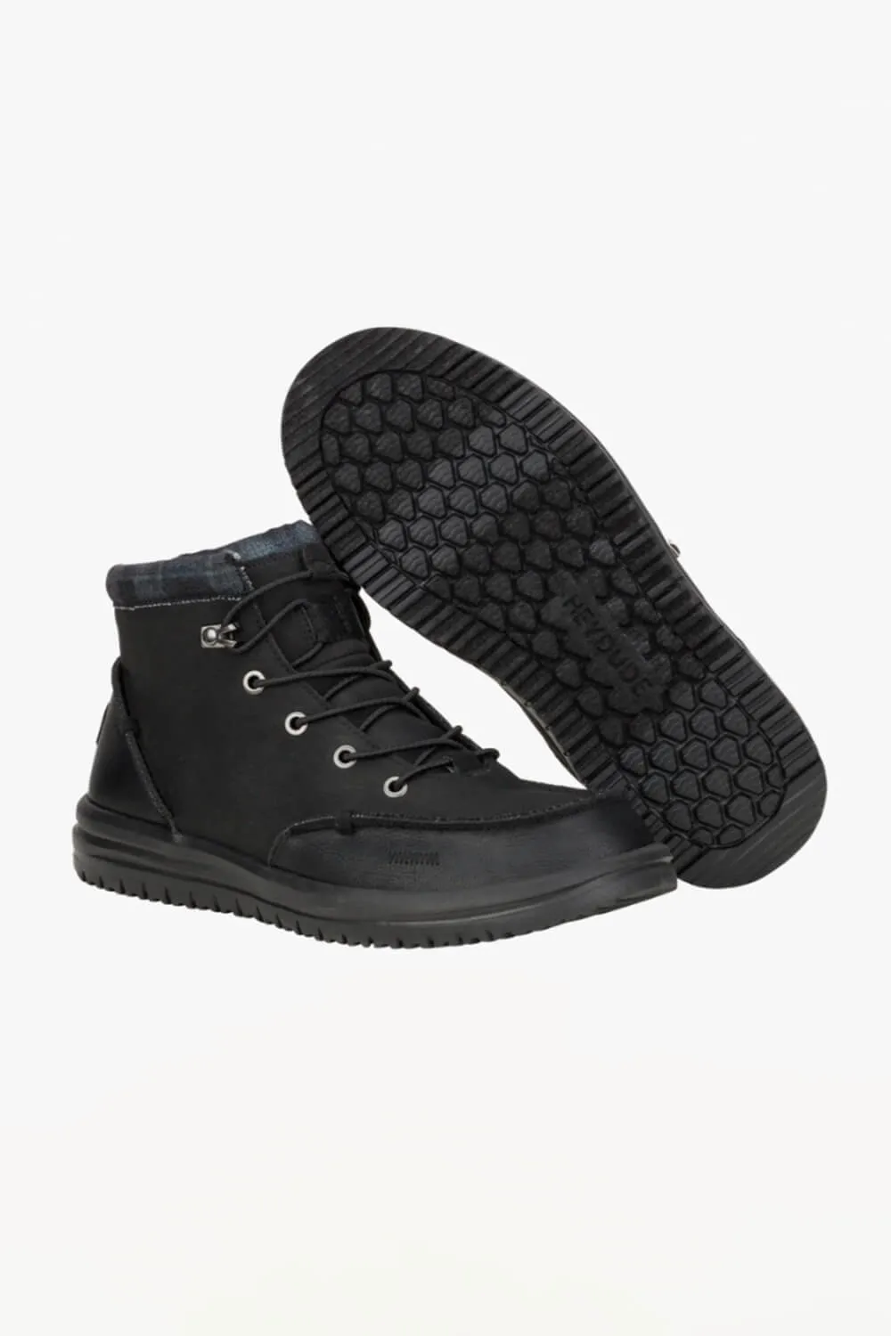 HEYDUDE Men’s Bradley Classic Boots in Black | 42067-001 sold by Glik’s product image thumbnail 4