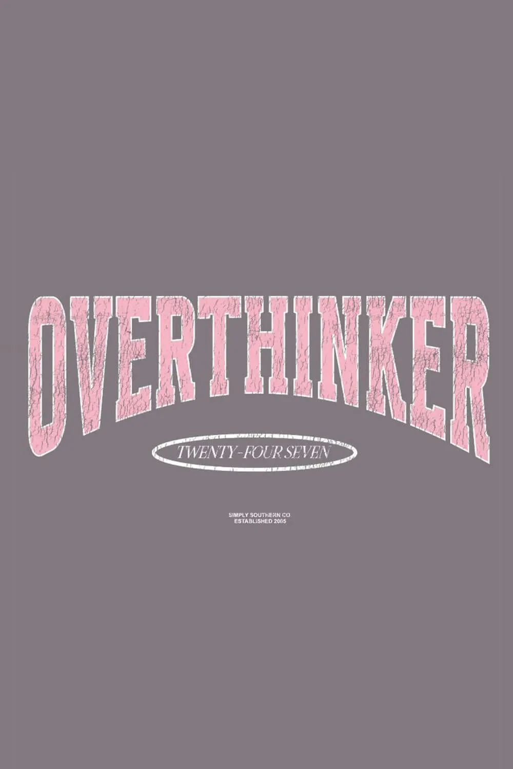 Simply Southern Plus Size Overthinker T-Shirt for Women in Iron Heather | EXT-SS-OVERTHINK-IRONHTHR sold by Glik’s product image thumbnail 2
