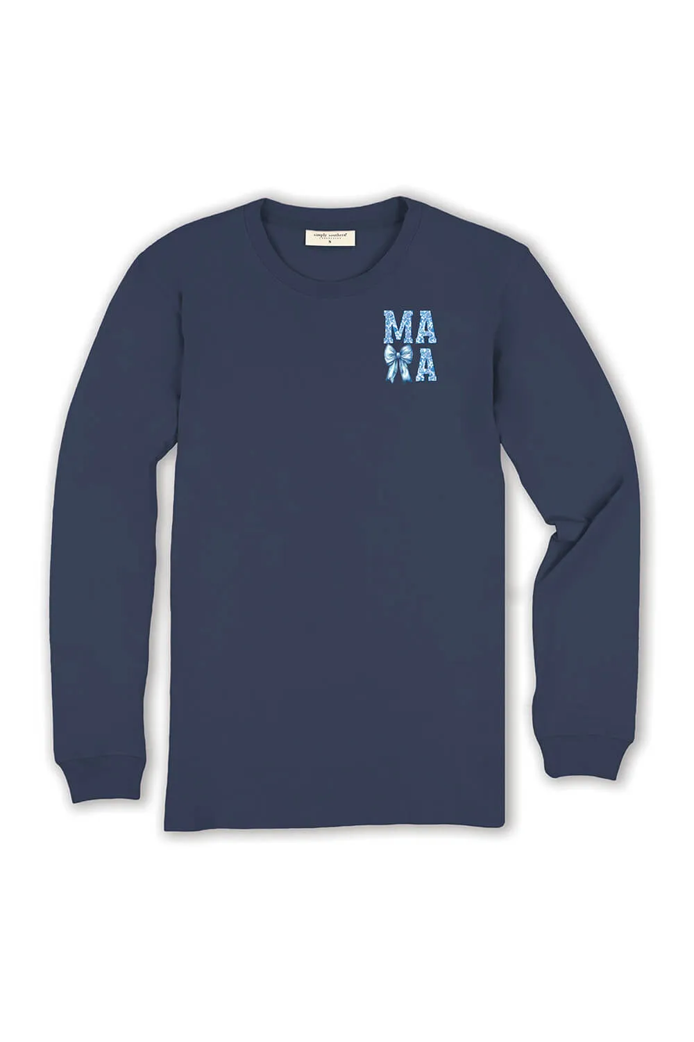 Simply Southern Long Sleeve Blessed Mama T-Shirt for Women in Mirage | LS-BLSMAMA-MIRAGE sold by Glik’s product image thumbnail 2