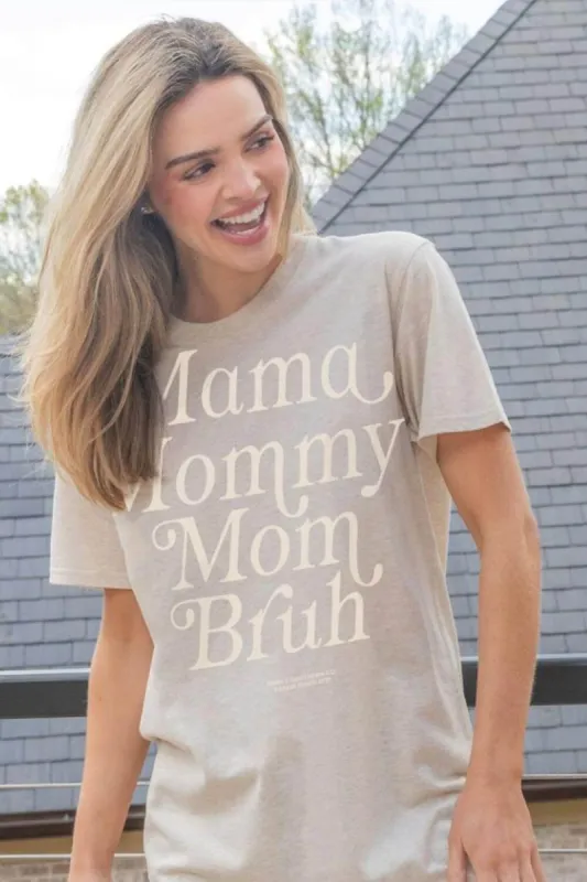 Simply Southern Mom Bruh T-Shirt for Women in Oat Heather | SS-MOMBRUH-OATHTHR sold by Glik’s