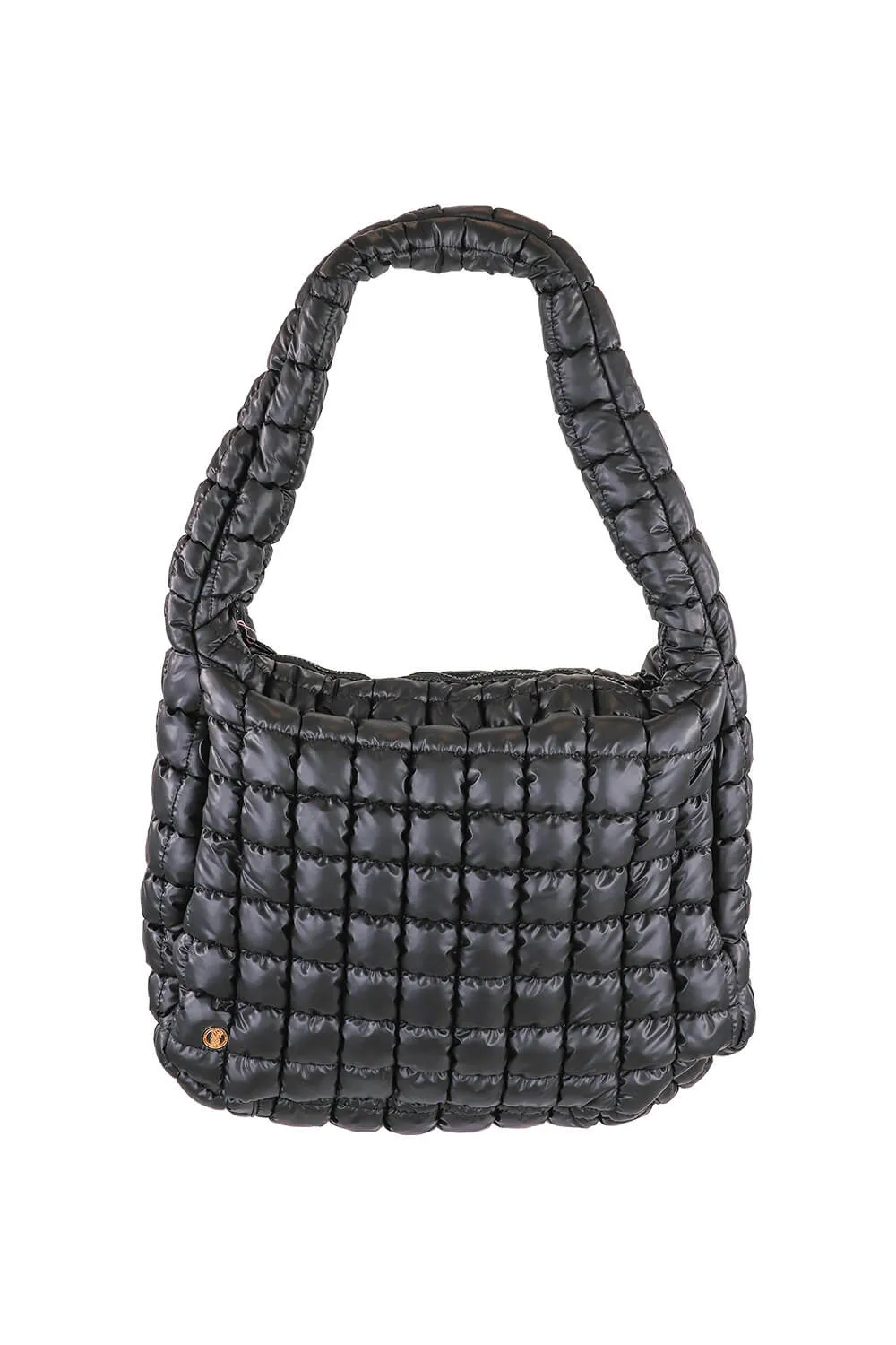 Simply Southern Quilted Puffer Hobo Bag for Women in Black | 0224-BAG-PUFF-HOBO-BLACK sold by Glik’s