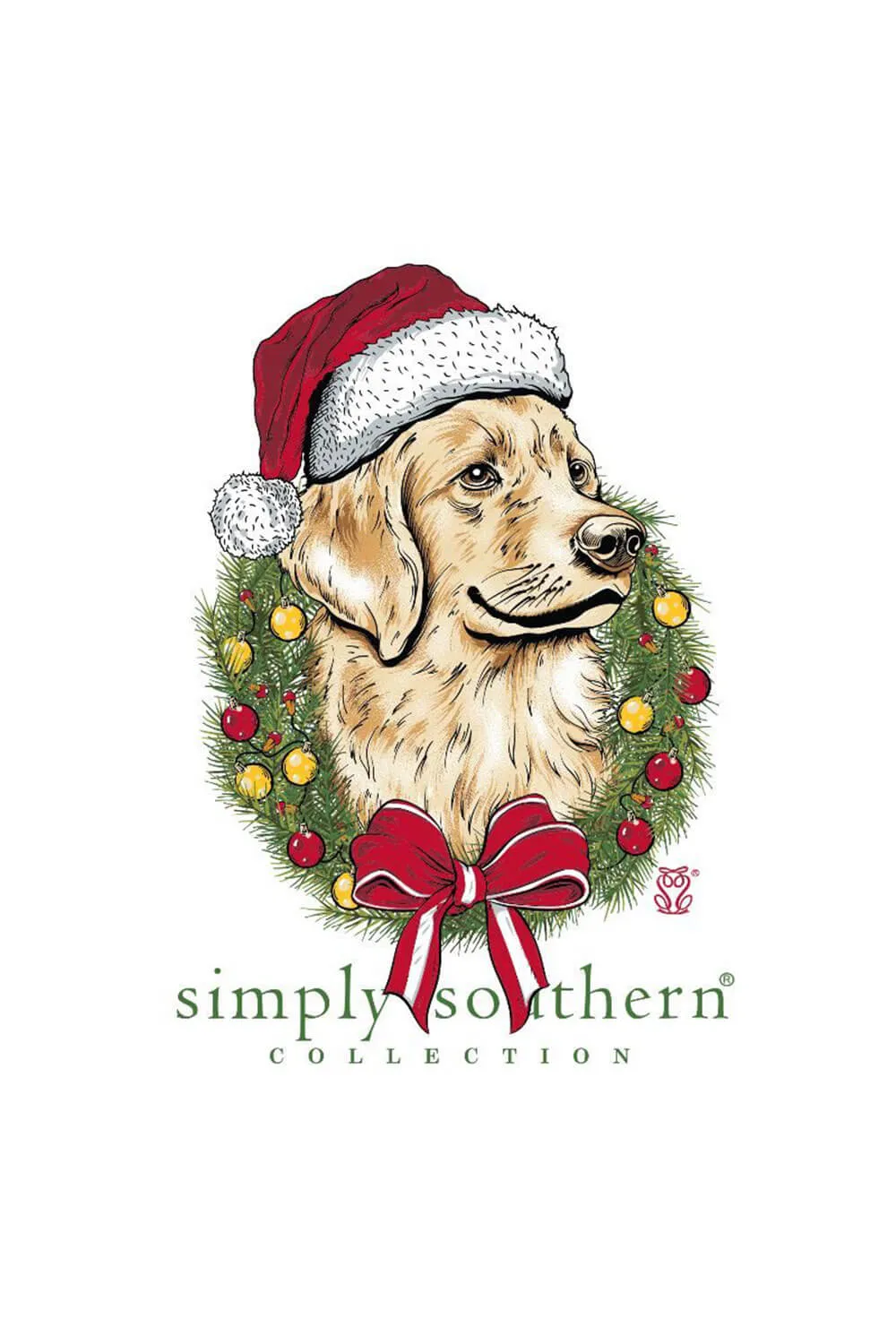 Simply Southern Plus Size Long Sleeve Merry Dog Christmas T-Shirt for Women in White | EXT-LS-MERRYDOG-WHITE sold by Glik’s product image thumbnail 3