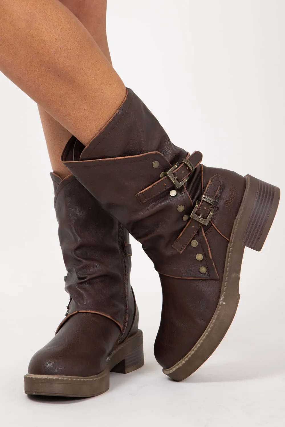 Blowfish Malibu Venice Western Booties for Women in Brown | J1736S1 sold by Glik’s