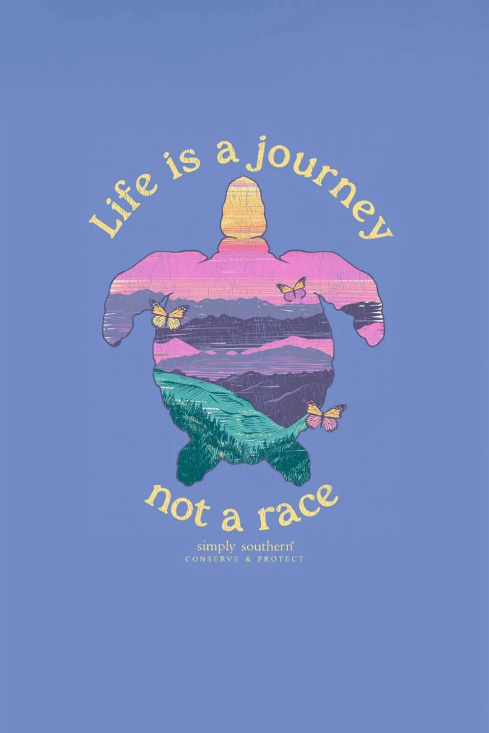 Simply Southern Long Sleeve Life is a Journey Not A Race Turtle T-shirt for Women in Vista | LS-TRACKT8-JOURNEY-VISTA sold by Glik’s product image thumbnail 4