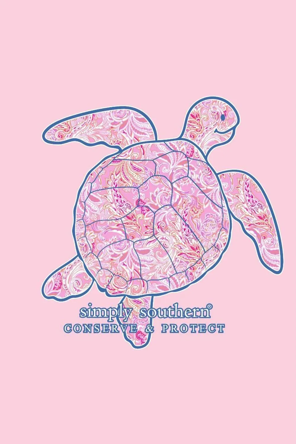 Simply Southern Long Sleeve Paisley Turtle Tracking T-shirt for Women in Light Pink | LS-TRACKT6-PAIS-LTPINK sold by Glik’s product image thumbnail 4
