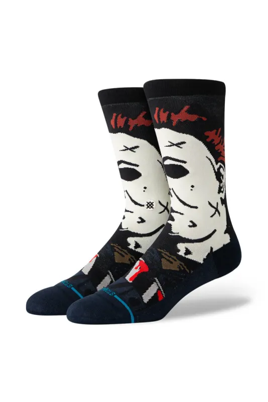 Stance Michael Myers Crew Socks for Men in Navy | A545C24MIC-NVY sold by Glik’s