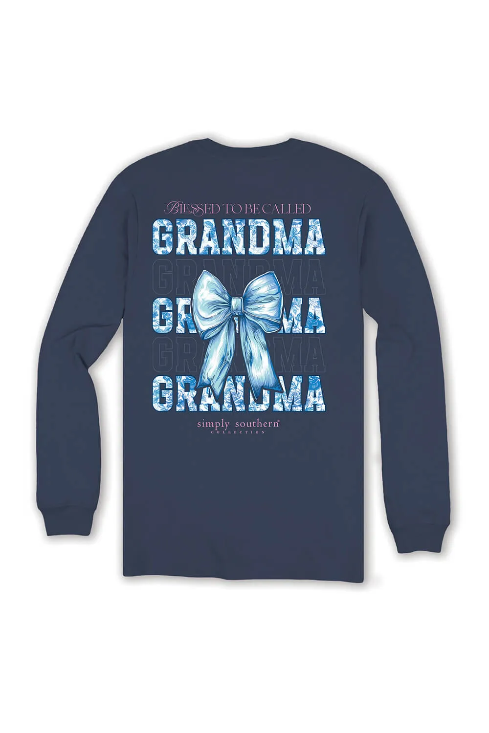 Simply Southern Long Sleeve Blessed Grandma T-Shirt for Women in Mirage | LS-BLSGRANDMA-MIRAGE sold by Glik’s product image thumbnail 3