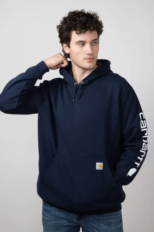 Carhartt Loose Fit Graphic Hoodie for Men in Navy | K288-472-NAVY sold by Glik’s