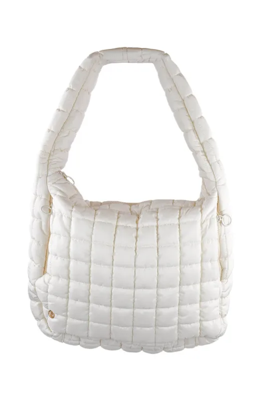 Simply Southern Quilted Puffer Hobo Bag for Women in Wisp | 0224-BAG-PUFF-HOBO-WISP sold by Glik’s