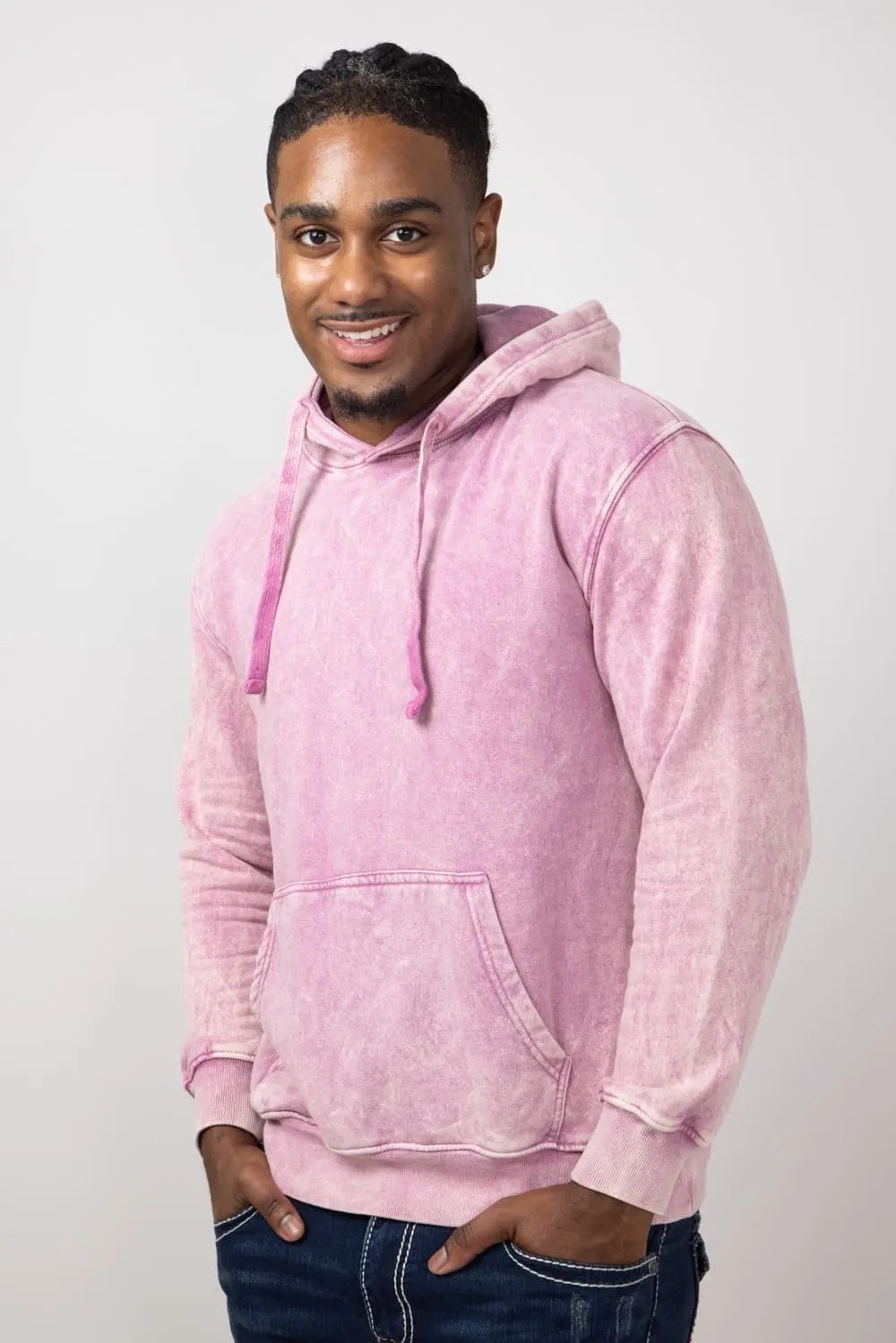 Mineral Wash Hoodie in Rose | 708MW-ROSE sold by Glik’s product image thumbnail 5