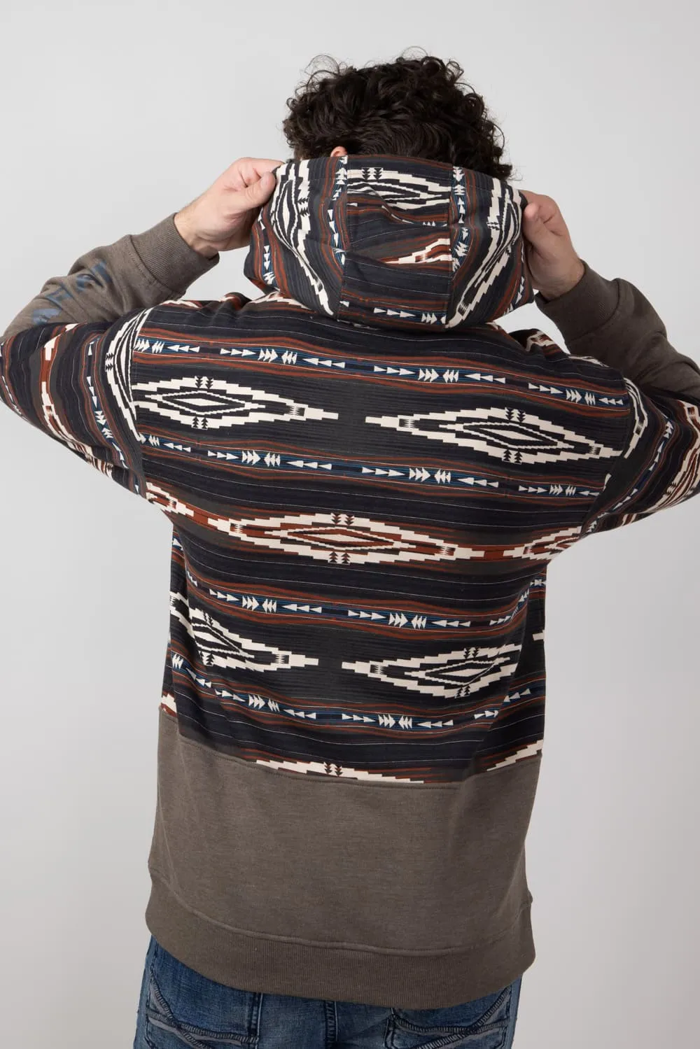 Ariat Color Block Hoodie for Men in Brindle | 10052452-BRINDLE sold by Glik’s product image thumbnail 2