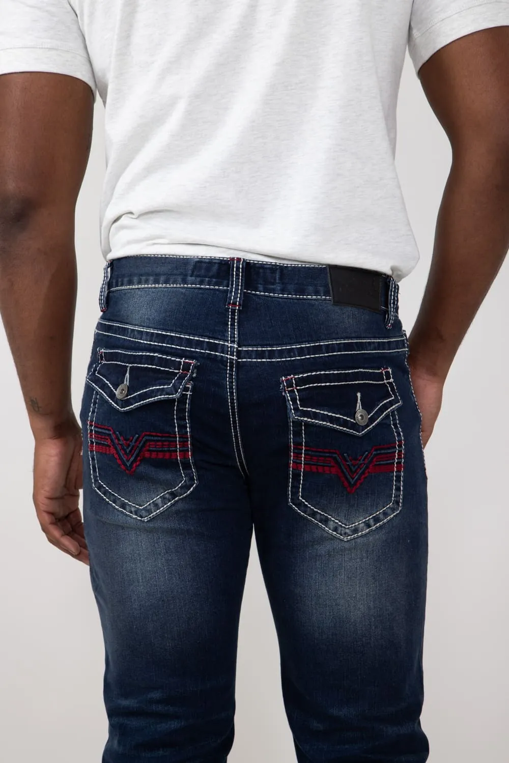 True Luck Hudson Bootcut Stretch Jeans for Men | TL24041521 sold by Glik’s product image thumbnail 3