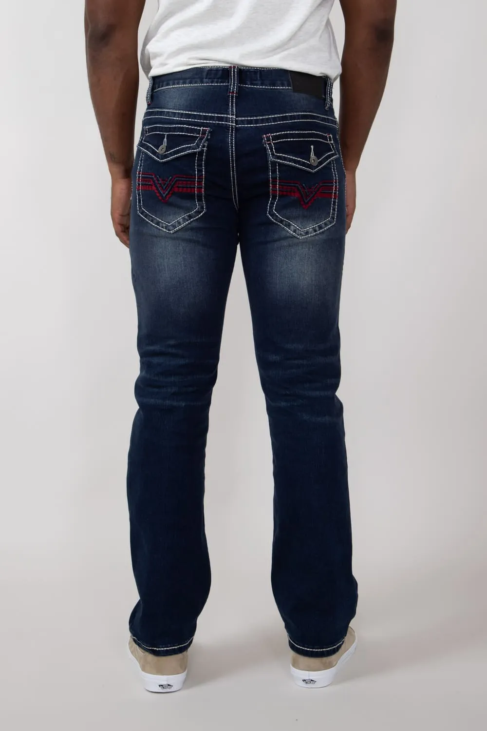 True Luck Hudson Bootcut Stretch Jeans for Men | TL24041521 sold by Glik’s