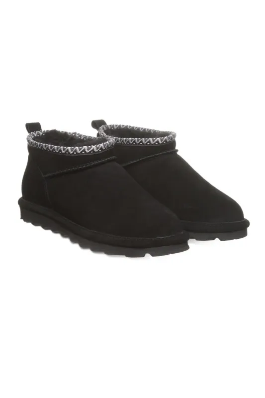 Bearpaw Super Shorty Deco Ankle Booties for Women in Black | 3112W-011 BLACK sold by Glik’s