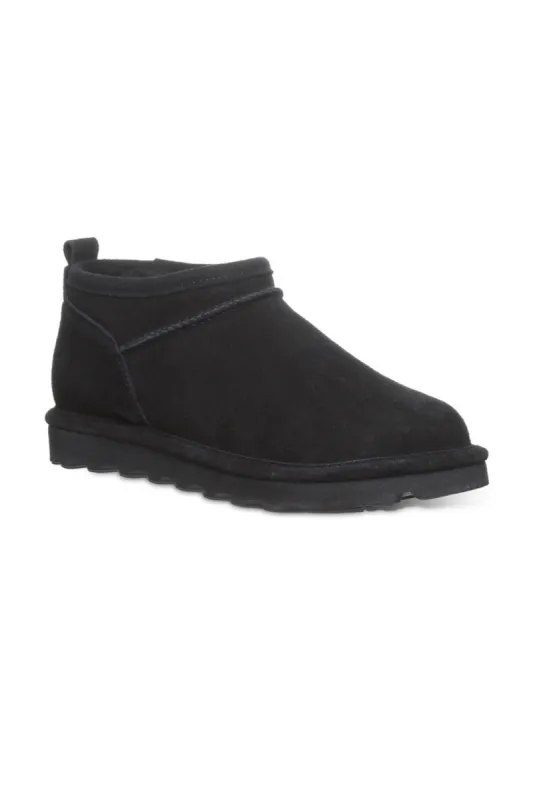 Bearpaw Super Shorty Ankle Booties for Women in Black | 3049W-011 BLACK sold by Glik’s