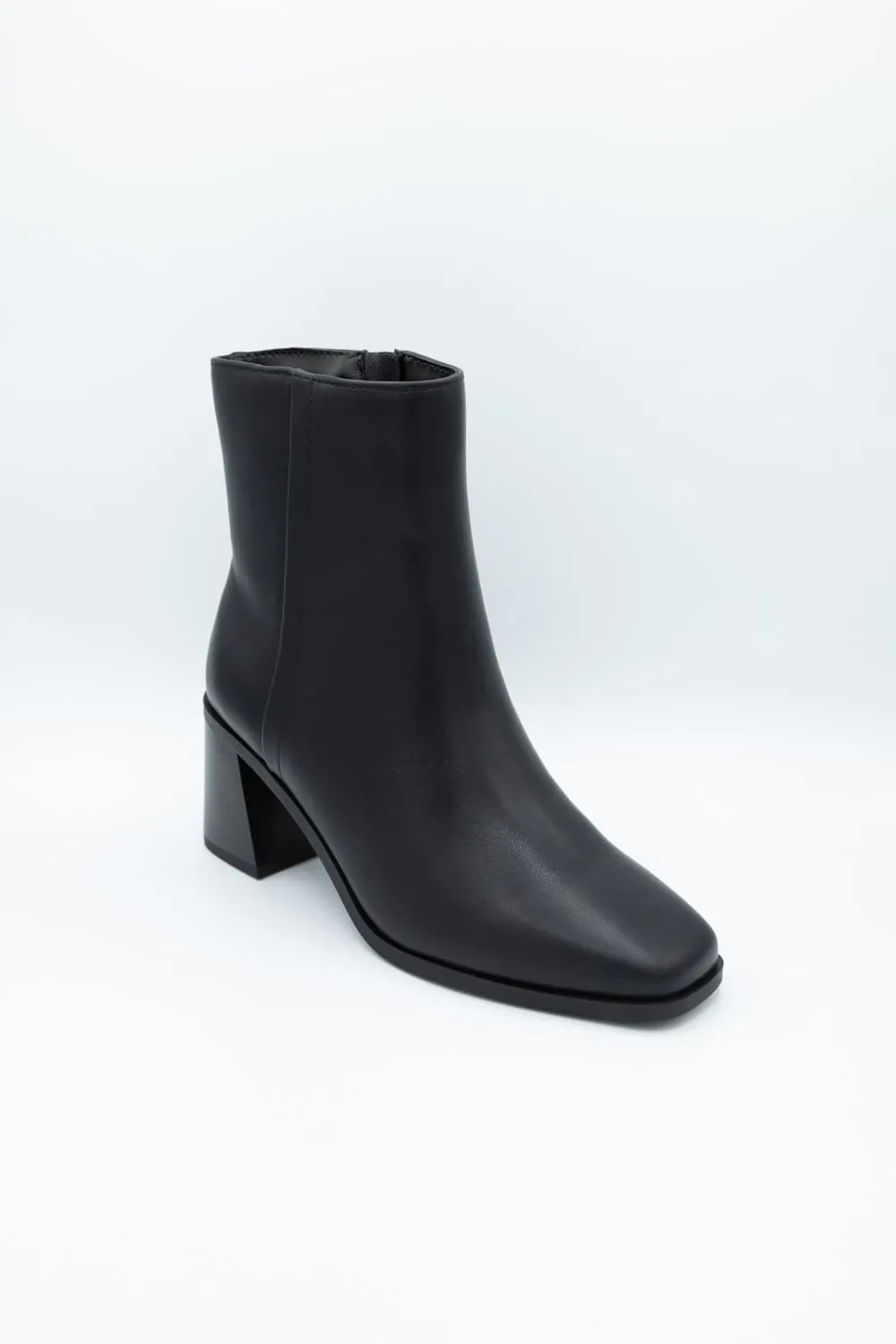 Soda Chukar Tapered Heel Booties for Women in Black | CHUKAR-S BLACK sold by Glik’s