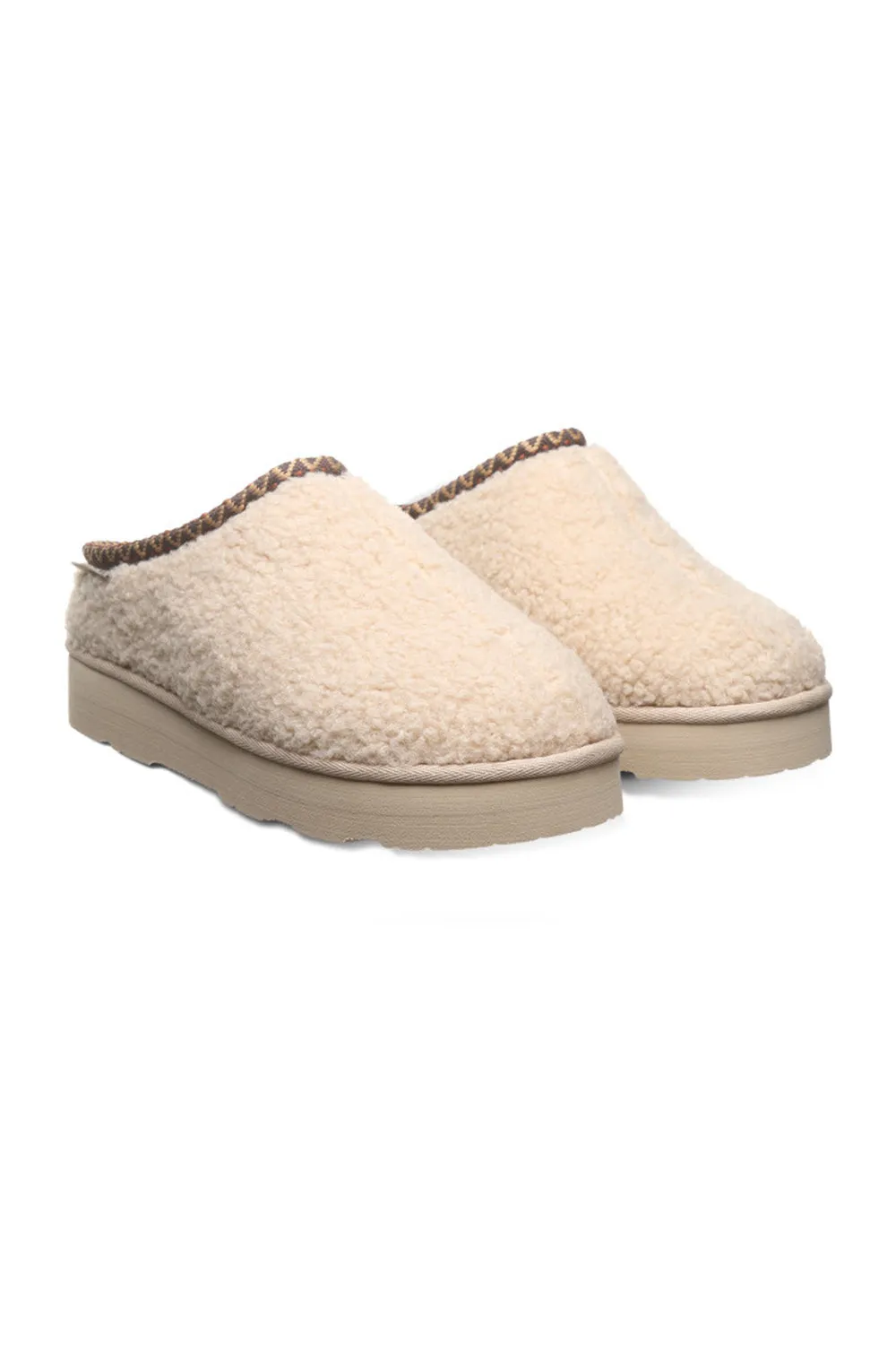 Bearpaw Snuggle Martis Platform Slipper Clogs for Women in Oat | 3190W-125 OAT sold by Glik’s product image thumbnail 2