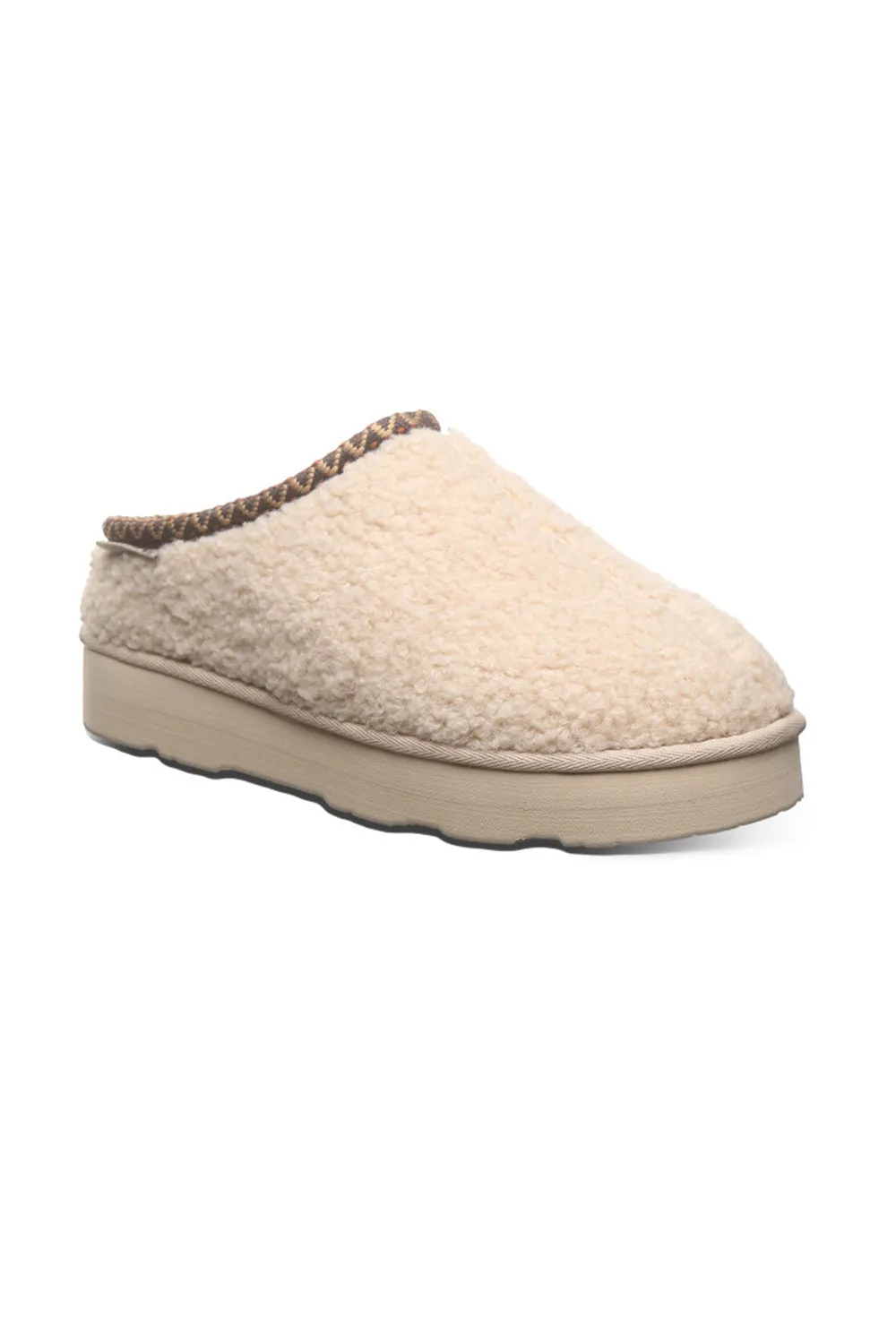 Bearpaw Snuggle Martis Platform Slipper Clogs for Women in Oat | 3190W-125 OAT sold by Glik’s