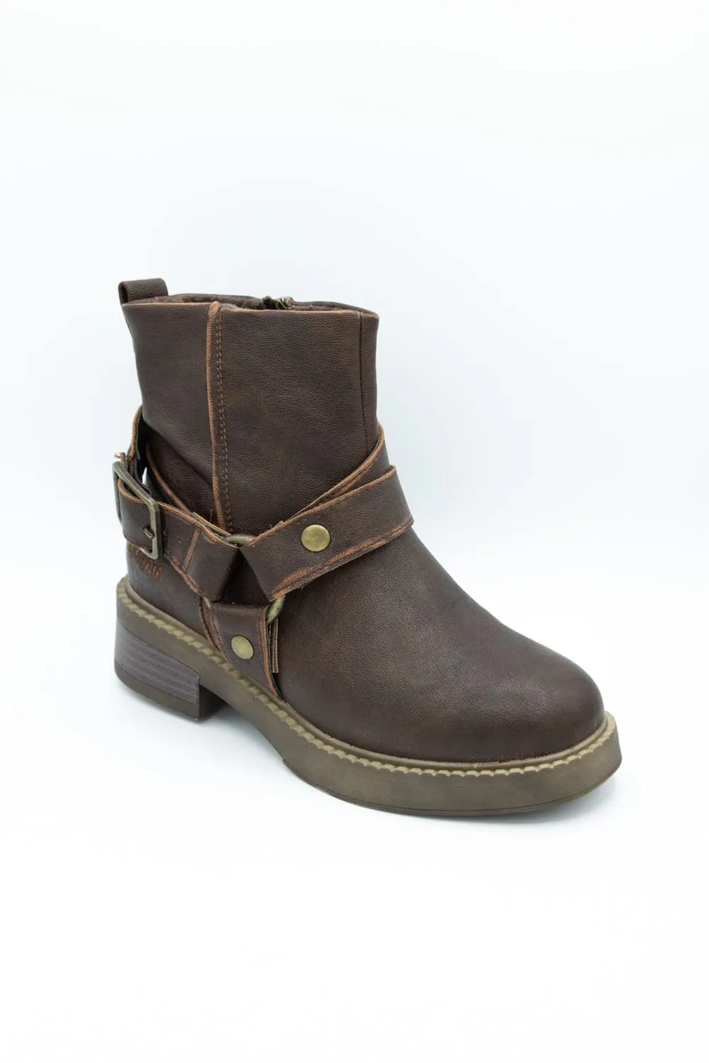 Blowfish Malibu Vella Moto Booties for Women in Brown | J2175S1 sold by Glik’s