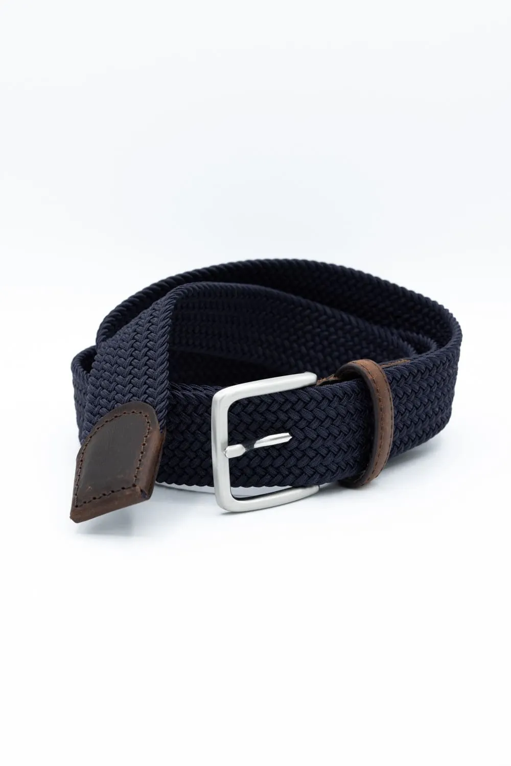 Stretch Elastic Belt for Men in Navy | 85247-NAVY sold by Glik’s