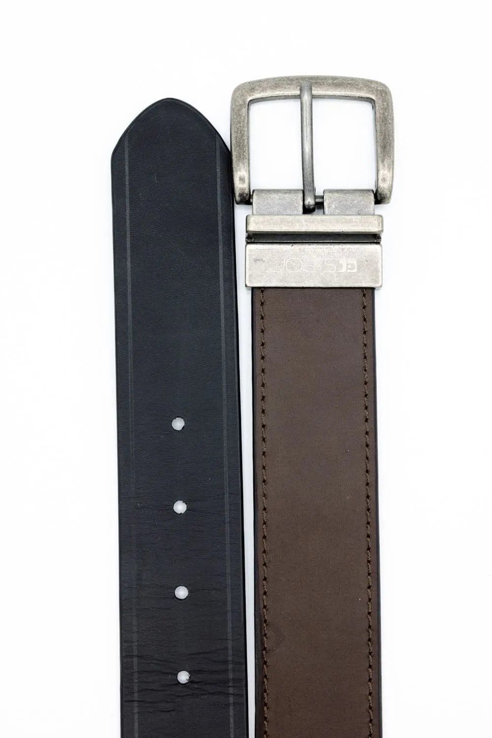 Leather Reversible Belt for Men in Brown/Black | 86824-BROWNBLACK sold by Glik’s product image thumbnail 2