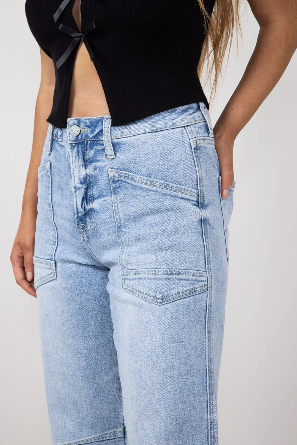 Vervet High Rise Baggy Barrel Jeans for Women | V3575 sold by Glik’s product image thumbnail 4