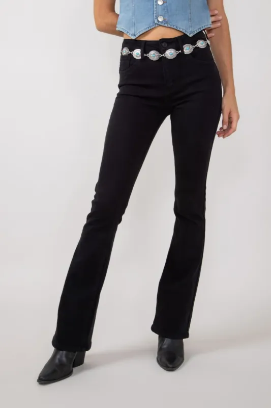 KanCan High Rise Bootcut Jeans for Women in Black | KC70005BK sold by Glik’s