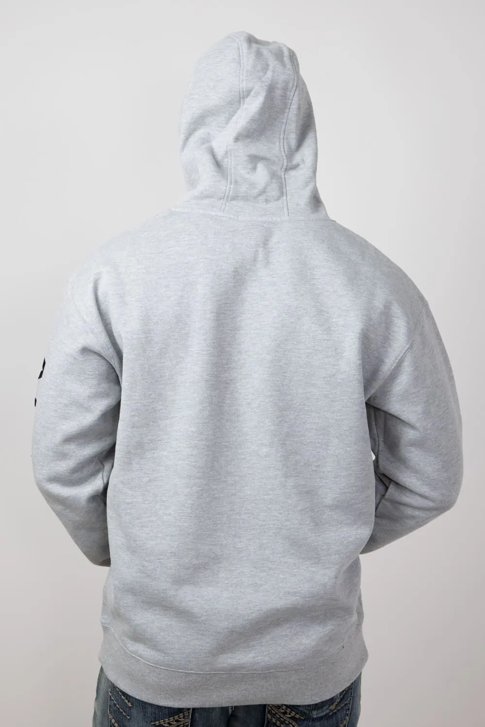 Ariat Rebar Graphic Hoodie for Men in Grey Heather | 10041627-HTHRGRYNVY sold by Glik’s product image thumbnail 2