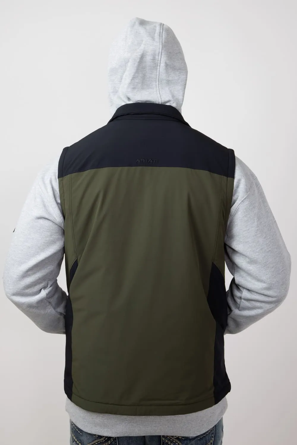 Ariat Pioneer StretchShell Vest for Men in Relic | 10052481-RELIC sold by Glik’s product image thumbnail 2