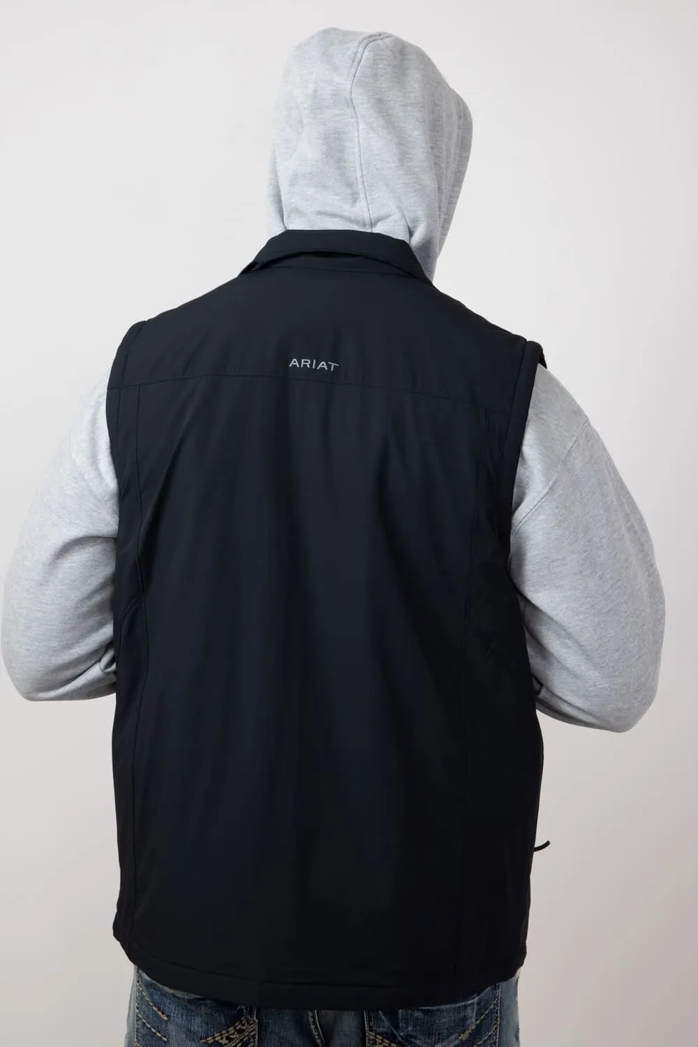 Ariat Pioneer StretchShell Vest for Men in Black | 10051992-BLACK sold by Glik’s product image thumbnail 2